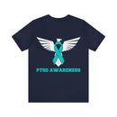 Spreading Wings of Awareness: PTSD Awareness Eagle Design Cotton T-Shirt