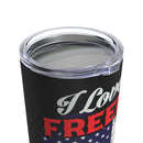 Freedom & America Love: 20oz Military Design Tumbler - Black Background Edition