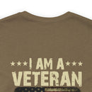 Unwavering Oath: I Am a Veteran - Military Design T-Shirt with Timeless Commitment
