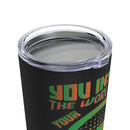 Inspiring Courage: Happy Veterans Day - 20oz Military Design Tumbler in Black