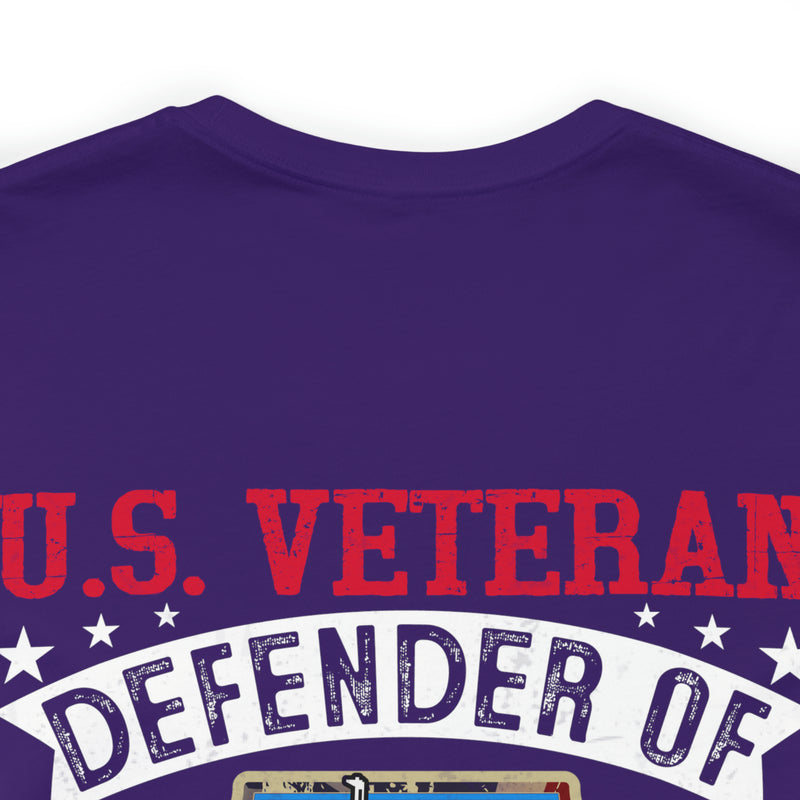 Military Design T-Shirt: U.S. Veteran - Defender of Liberty and Freedom