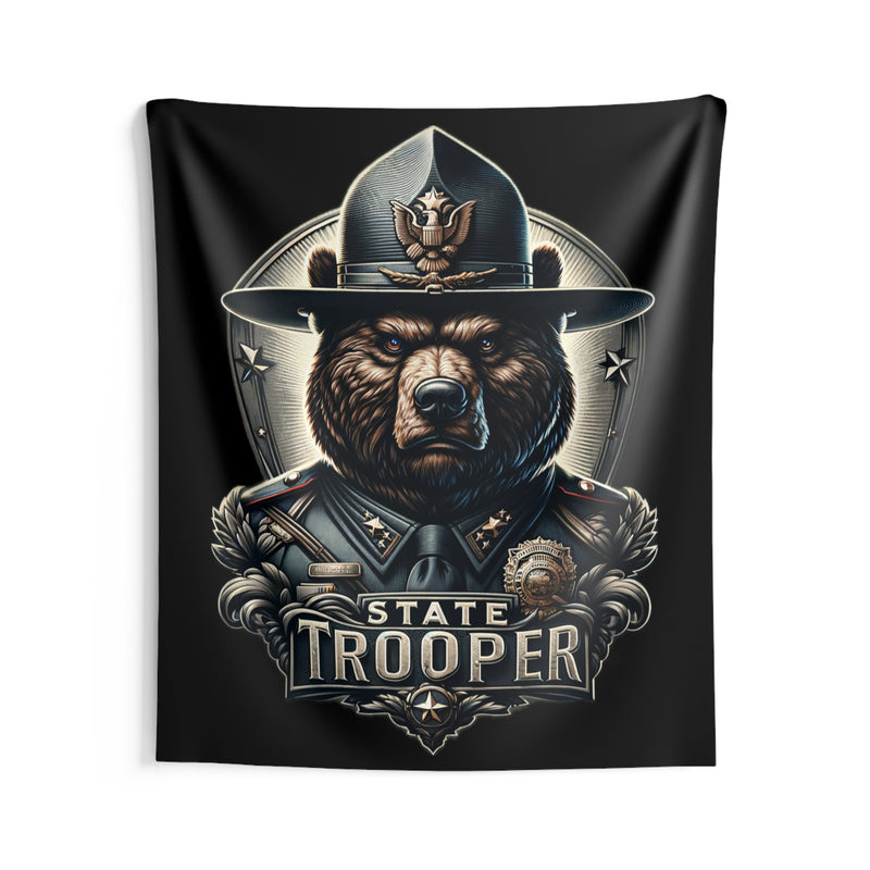 State Trooper Bear Tapestry