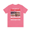 Women's 'Proud Veteran's Daughter' Military-Style T-Shirt - Celebrating Pride and Honor in Family Service