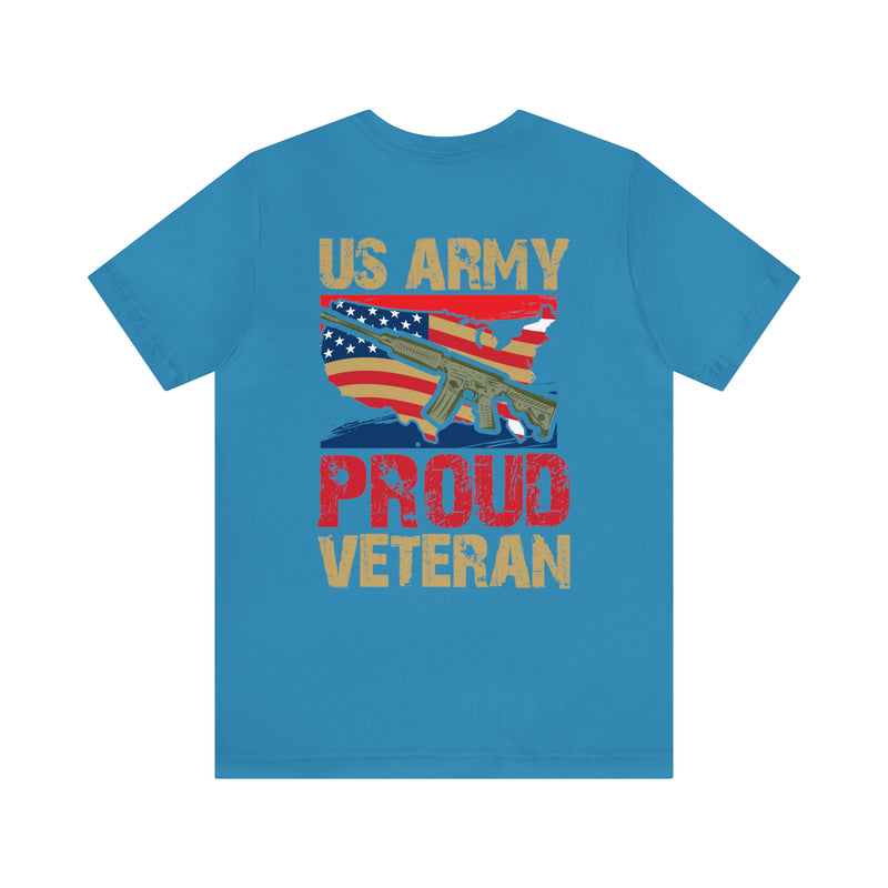 Proud US Army Veteran: Military Design T-Shirt Embodying Honor and Service