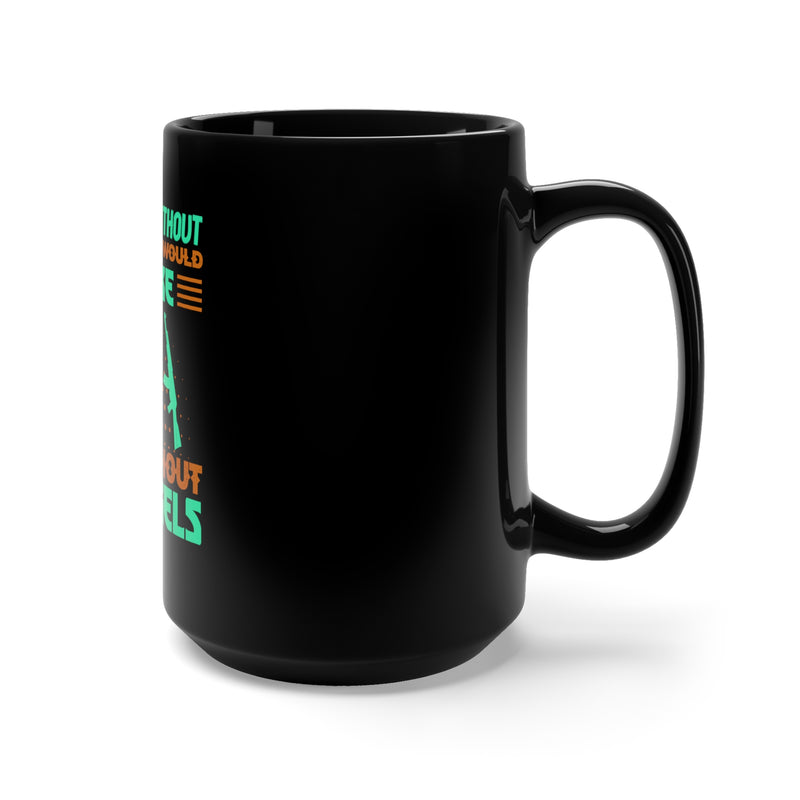 America's Angels 15oz Military Design Black Mug - Embrace the Strength and Sacrifice of Our Military Heroes!