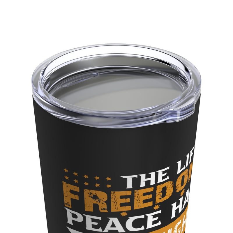 Embrace Freedom - A Gift from a Veteran's Life: 20oz Military Design Tumbler