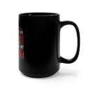 Unyielding Devotion: 15oz Military Design Black Mug Honoring Sacrifice