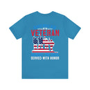 USA-Made Valor: Military Design T-Shirt - American Veteran, Serving with Honor