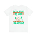 Americh: United with Our Angels - Military Design T-Shirt Honoring Guardians of Freedom