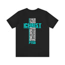 Whispering Comfort: PTSD Design T-Shirt in Light, Breathable Fabric