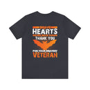 Brave Hearts Never Back Down: Military Design T-Shirt Honoring Veterans' Bravery