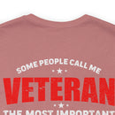 Mom: The Greatest Title, Veteran: The Noble Service - Military Design T-Shirt