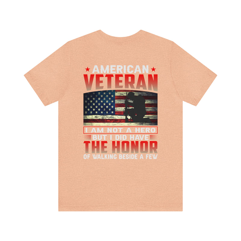 Honored Comrades: Military Design T-Shirt - Walking beside American Veterans with Pride