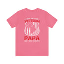 Proud Veteran & Loving Papa: Military Design T-Shirt with Dual Titles