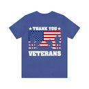 Gratitude and Respect: 'Thank You, Veterans' Military Design T-Shirt