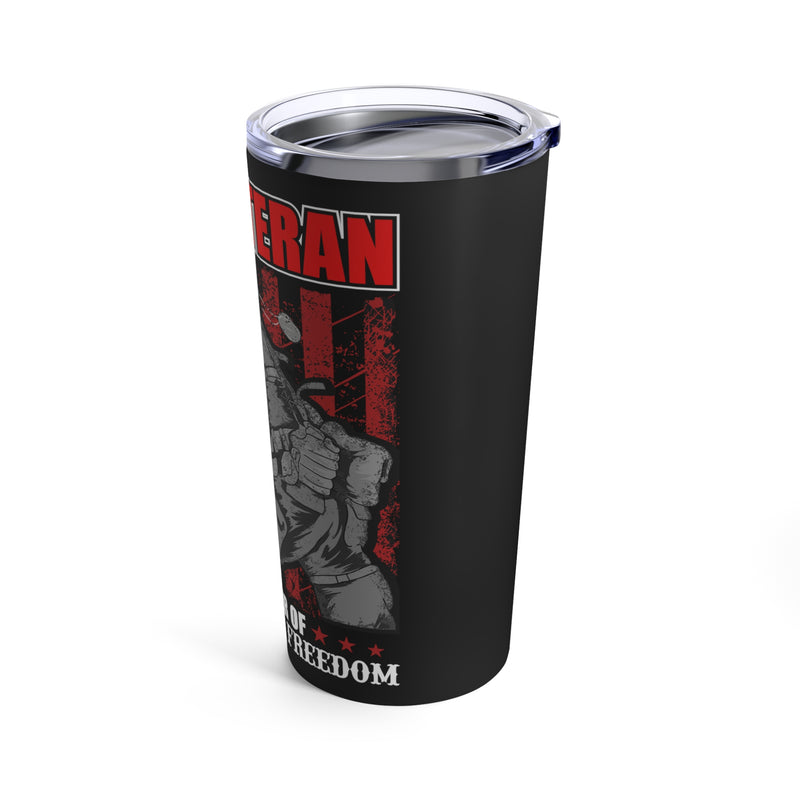 Forever Grateful: Commemorate Your Beloved Veteran with our 20oz Military Design Tumbler
