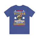 Warning: Married to a Veteran - Messing with Me is Hazardous to Your Health - Military Design T-Shirt