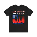 Proud to Be an American: Military Design T-Shirt Celebrating Patriotism