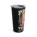Proud U.S. Army Veteran: 20oz Military Design Tumbler - Honoring Service with Pride!