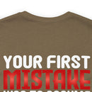 Guardian of Independence: Military Design T-Shirt Asserting Individuality and Defiance of Assumptions