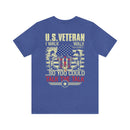 U.S. Veteran: Walking the Walk, Talking the Talk - Military Design T-Shirt