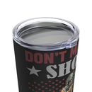 Unleash My Skills: 20oz Black Military Design Tumbler - A Warning from a Seasoned Veteran