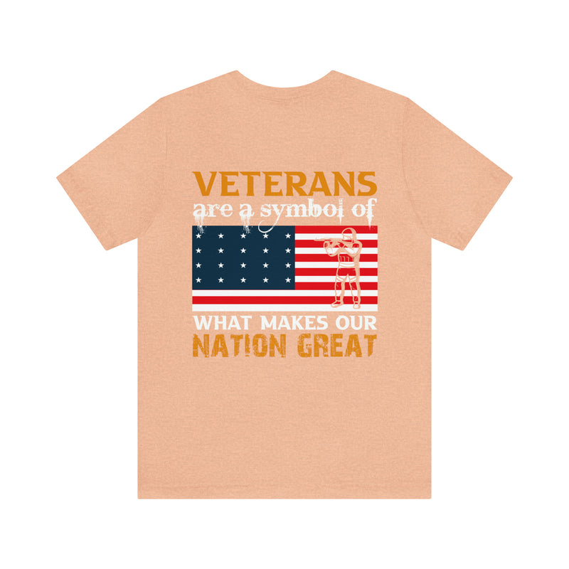 Nation's Pride: Military Design T-Shirt Celebrating Veterans