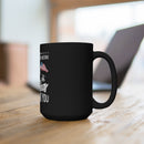 Gratitude in Every Sip: 15oz Black Military Design Mug - Thank You for Your Bravery and Dedication