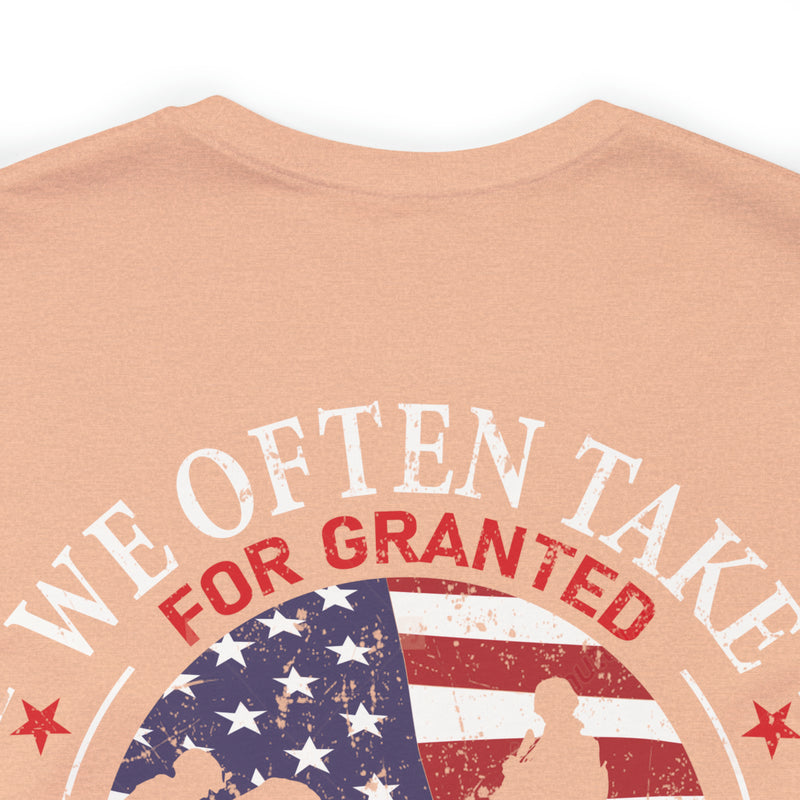 Gratitude Unleashed: Military Design T-Shirt Reminding Us to Appreciate What Truly Matters