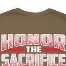 Patriotic Remembrance: Military Design T-Shirt - 'Honor the Sacrifice, Remember the Service