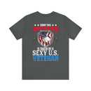 Taken by a Sexy US Veteran: Military Design T-Shirt Celebrating Love and Patriotism