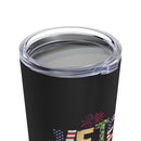 Respect the Veteran: 20oz Military Design Tumbler in Black