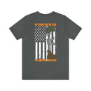 United in Resilience: Military T-Shirt with 'We Stand for the Flag' Design