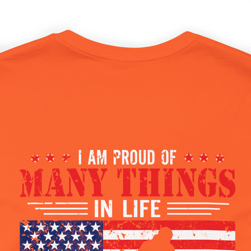 Proud Daughter of a Veteran: Military Design T-Shirt Celebrating Family Legacy