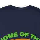 Proudly Brave: Military Design T-Shirt - 'Home of the Free Because of the Brave