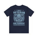 Eternal Oath: Military Design T-Shirt - 'I Am a Veteran - My Oath of Enlistment Has No Expiration Date
