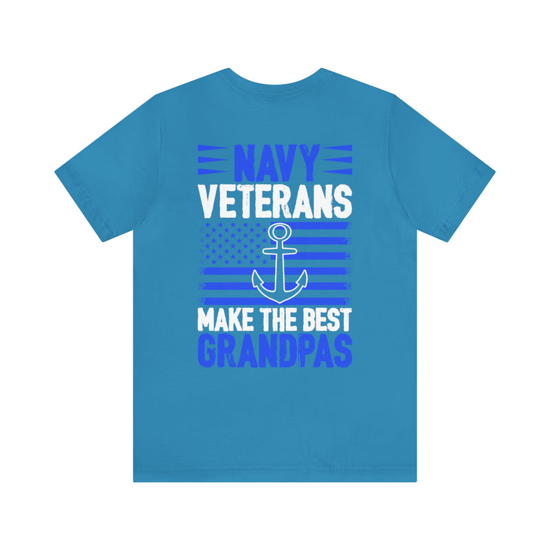 Grandpa's Naval Legacy: Military Design T-Shirt - Celebrating Veteran Grandfathers!