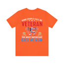 VETERAN: A Proud Title, But Mom is My Greatest Honor - Military Design T-Shirt