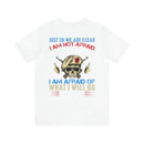 Unshakable Resolve: Military Design T-Shirt - Fearless in the Face of Adversity