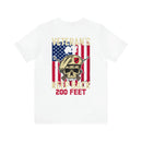 Veteran's Girl: Keep Back 200 Feet - Military Design T-Shirt with Attitude and Pride