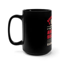 Inspiration in Every Encounter: 15oz Military Design Black Mug - Honoring America's Soldiers