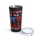 Patriotic Pride: 20oz Military Design Tumbler for Proud Americans