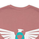Spreading Wings of Awareness: PTSD Awareness Eagle Design Cotton T-Shirt