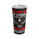 Inspired by Heroism: Honor the Sacrifice of a Veteran's Love with our 20oz Military Design Tumbler
