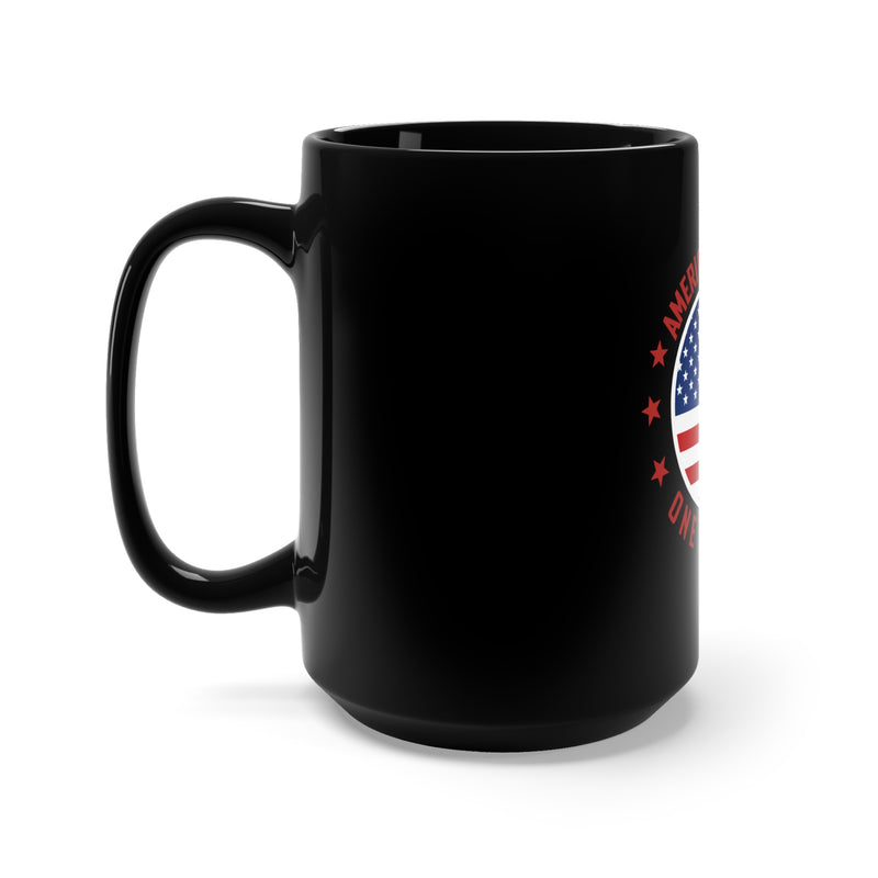 Defending the Nation: 15oz Black Military Design Mug - American Soldier: One Man Army