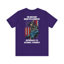 Mighty Reflection: 'The Military Might Represents National Strength' Military Design T-Shirt