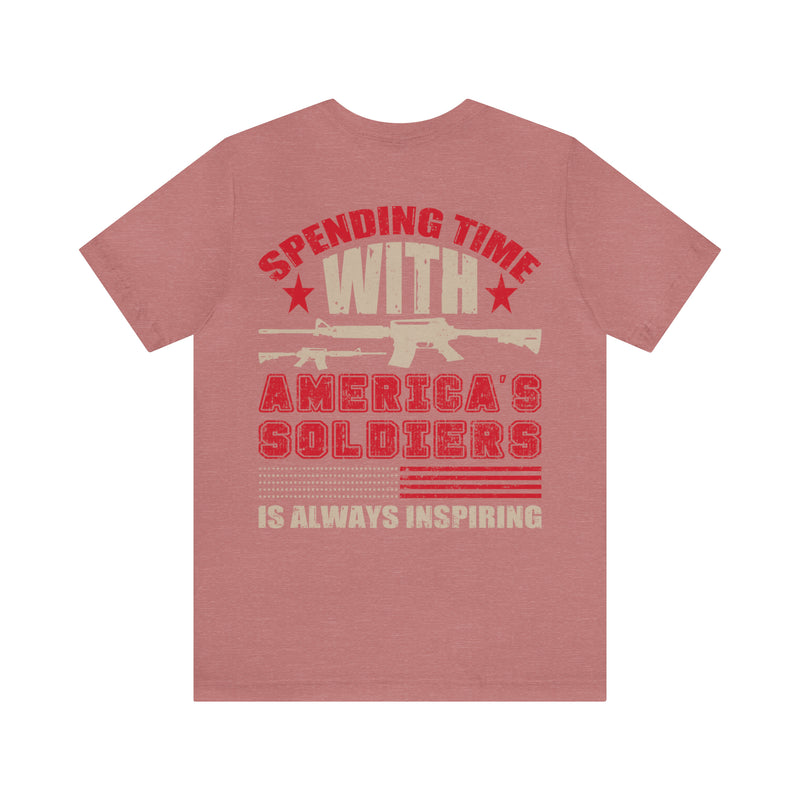 Inspiring Encounters: Spending Time with America's Soldiers Military T-Shirt