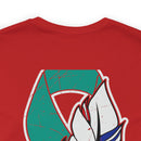 Serenity and Strength: T-Shirt with Colorful Feather 22 PTSD Design