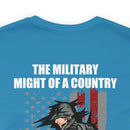Mighty Reflection: 'The Military Might Represents National Strength' Military Design T-Shirt