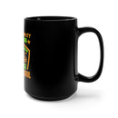Valor is Stability: 15oz Military Design Black Mug - Embrace Courage and Soulful Strength